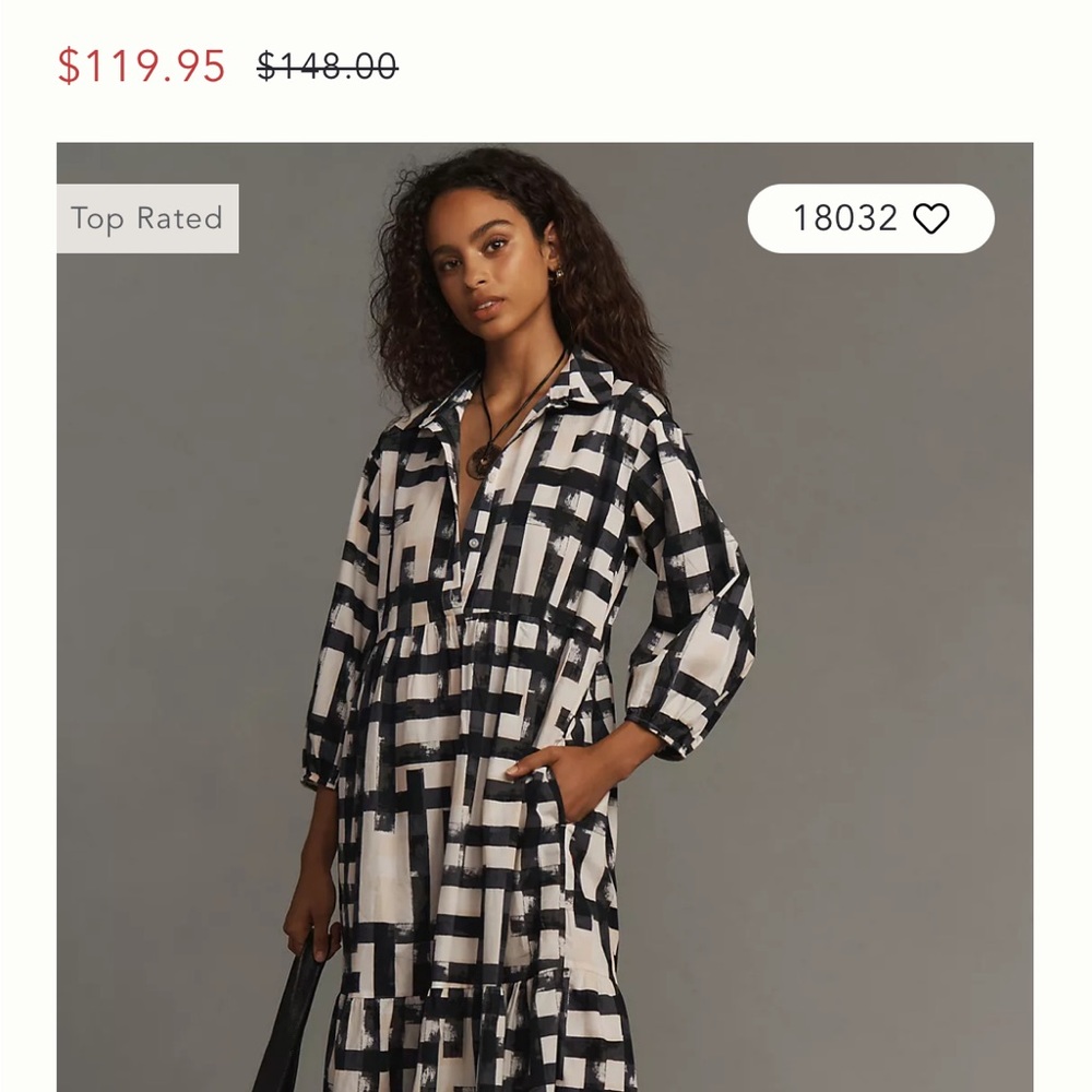 Bettina Tiered Shirt Dress by Maeve